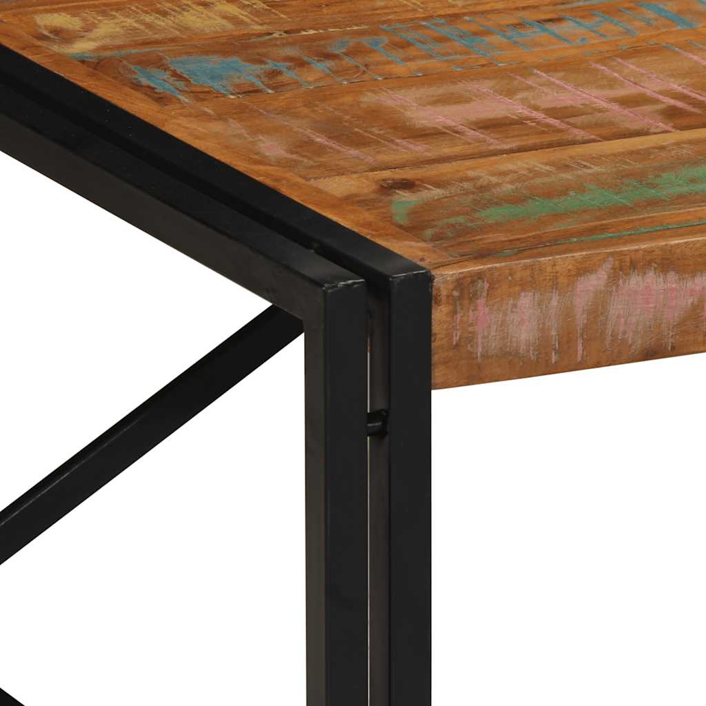 vidaXL Coffee Table Multicolour 100x100x35 cm Solid Wood Reclaimed