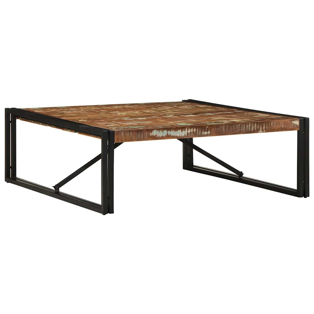 vidaXL Coffee Table Multicolour 100x100x35 cm Solid Wood Reclaimed