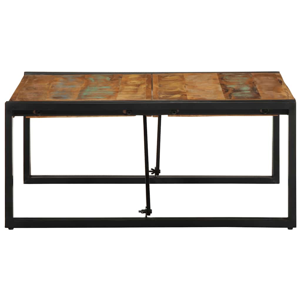 vidaXL Coffee Table Multicolour 80x80x35 cm Solid Wood Reclaimed