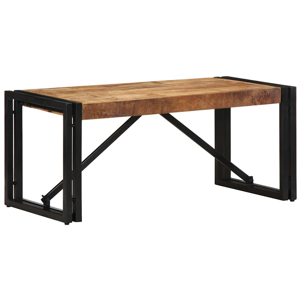 vidaXL Coffee Table 80x40x35 cm Solid Rough Wood Mango