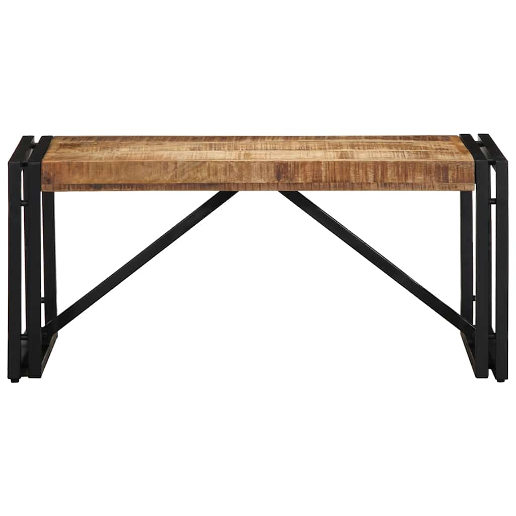 vidaXL Coffee Table 80x40x35 cm Solid Rough Wood Mango