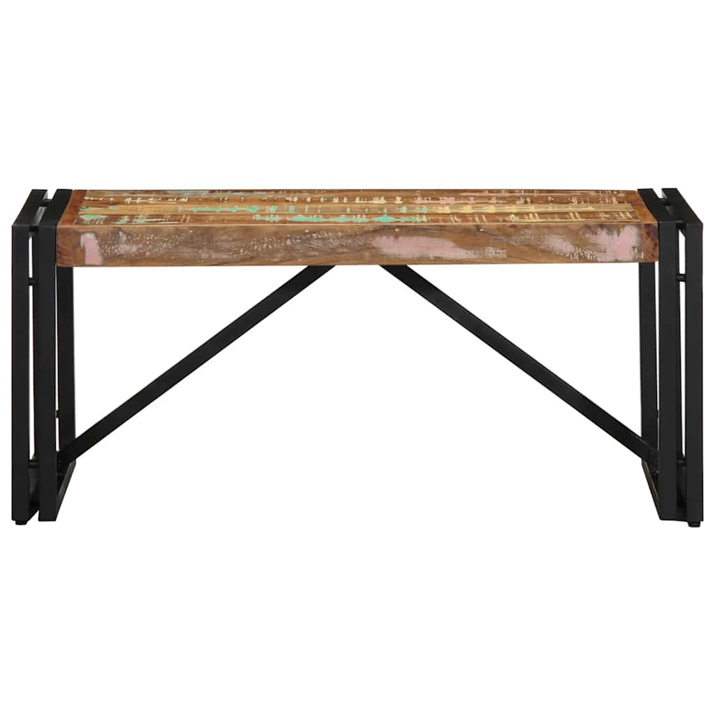 vidaXL Coffee Table Multicolour 80x40x35 cm Solid Wood Reclaimed