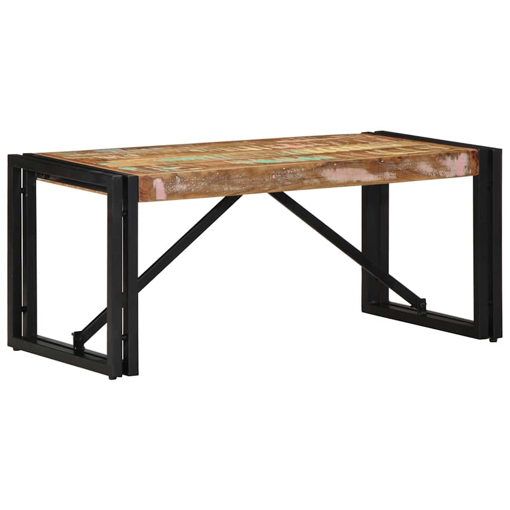 vidaXL Coffee Table Multicolour 80x40x35 cm Solid Wood Reclaimed