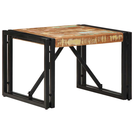 vidaXL Coffee Table Multicolour 50x50x35 cm Solid Wood Reclaimed