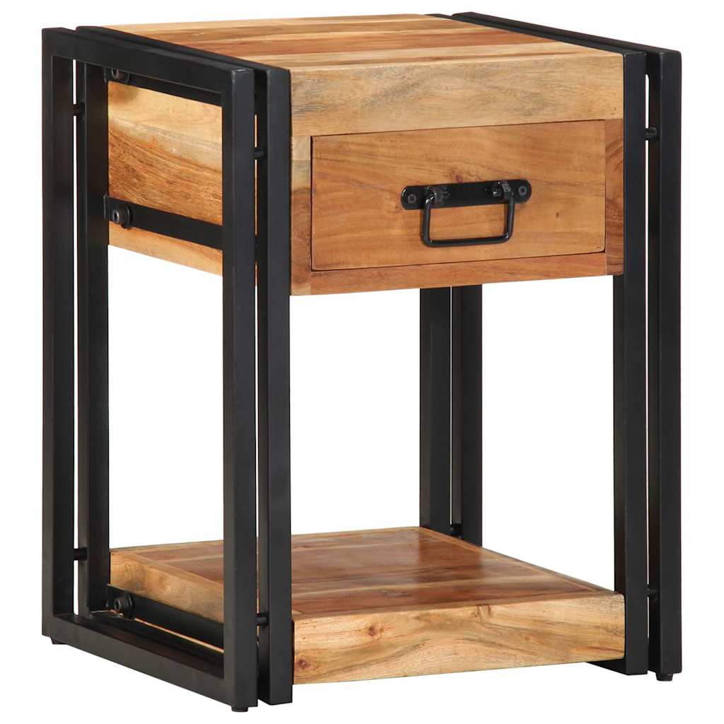 Bedside Cabinet 2 pcs Brown 40 x 35 x 50 cm Solid Acacia Wood