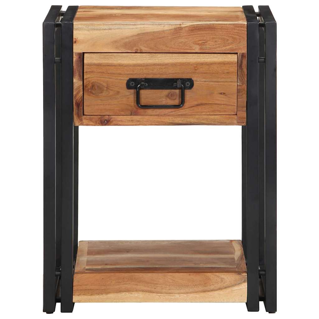 Bedside Cabinet 2 pcs Brown 40 x 35 x 50 cm Solid Acacia Wood