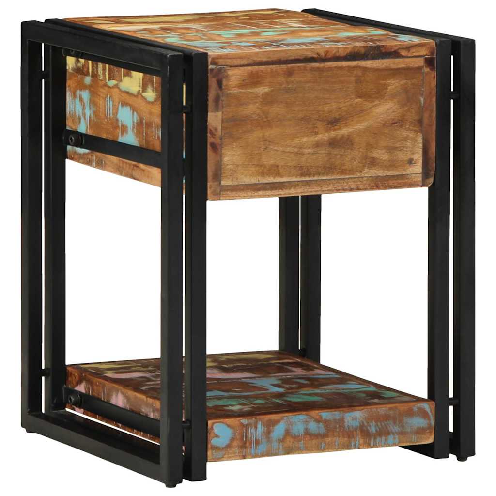 Bedside Cabinet Multicolour 40 x 40 x 50 cm Solid Reclaim Wood