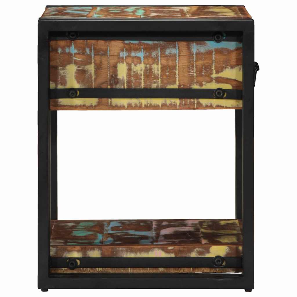 Bedside Cabinet Multicolour 40 x 40 x 50 cm Solid Reclaim Wood