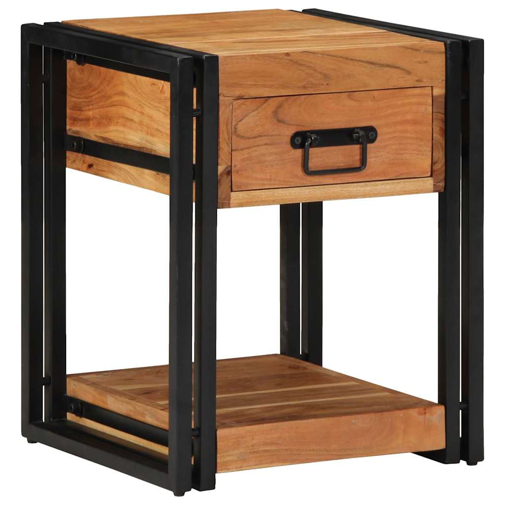 Bedside Cabinet Brown 40 x 40 x 50 cm Solid Acacia Wood