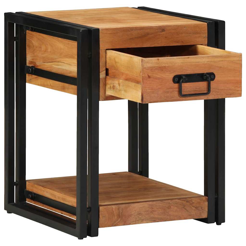 Bedside Cabinet Brown 40 x 40 x 50 cm Solid Acacia Wood