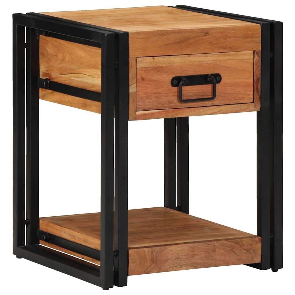 Bedside Cabinet Brown 40 x 40 x 50 cm Solid Acacia Wood