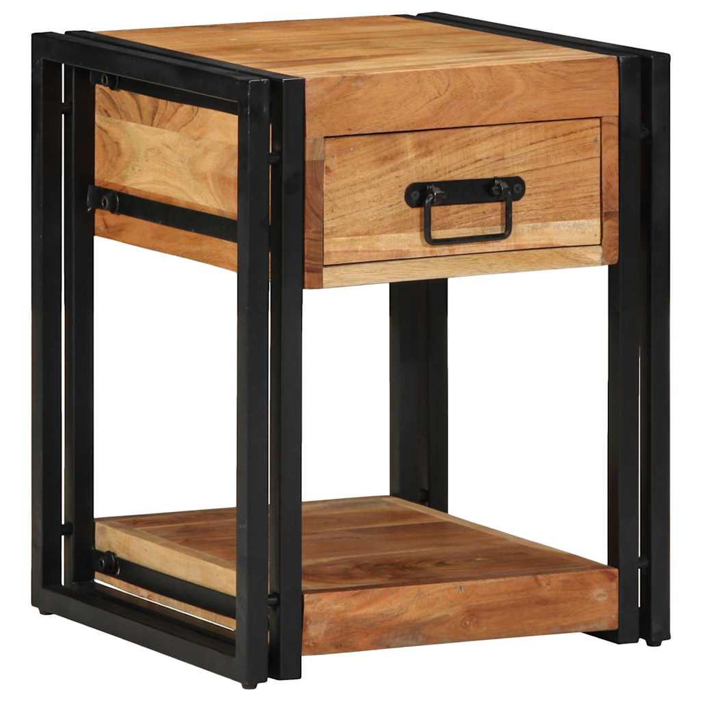 Bedside Cabinet Brown 40 x 40 x 50 cm Solid Acacia Wood