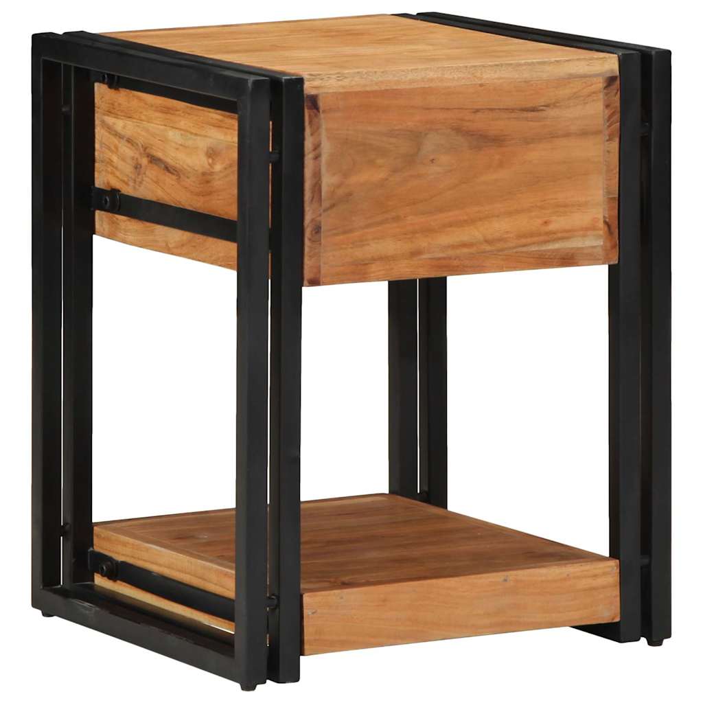 Bedside Cabinet Brown 40 x 40 x 50 cm Solid Acacia Wood