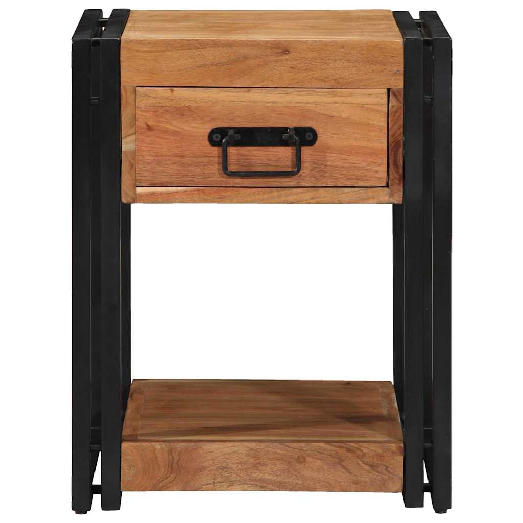 Bedside Cabinet Brown 40 x 40 x 50 cm Solid Acacia Wood