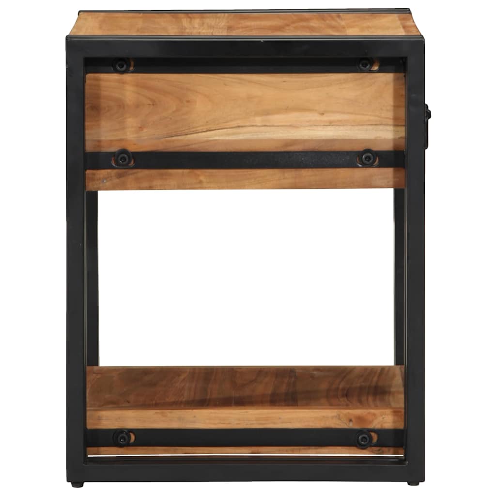 Bedside Cabinet Brown 40 x 40 x 50 cm Solid Acacia Wood