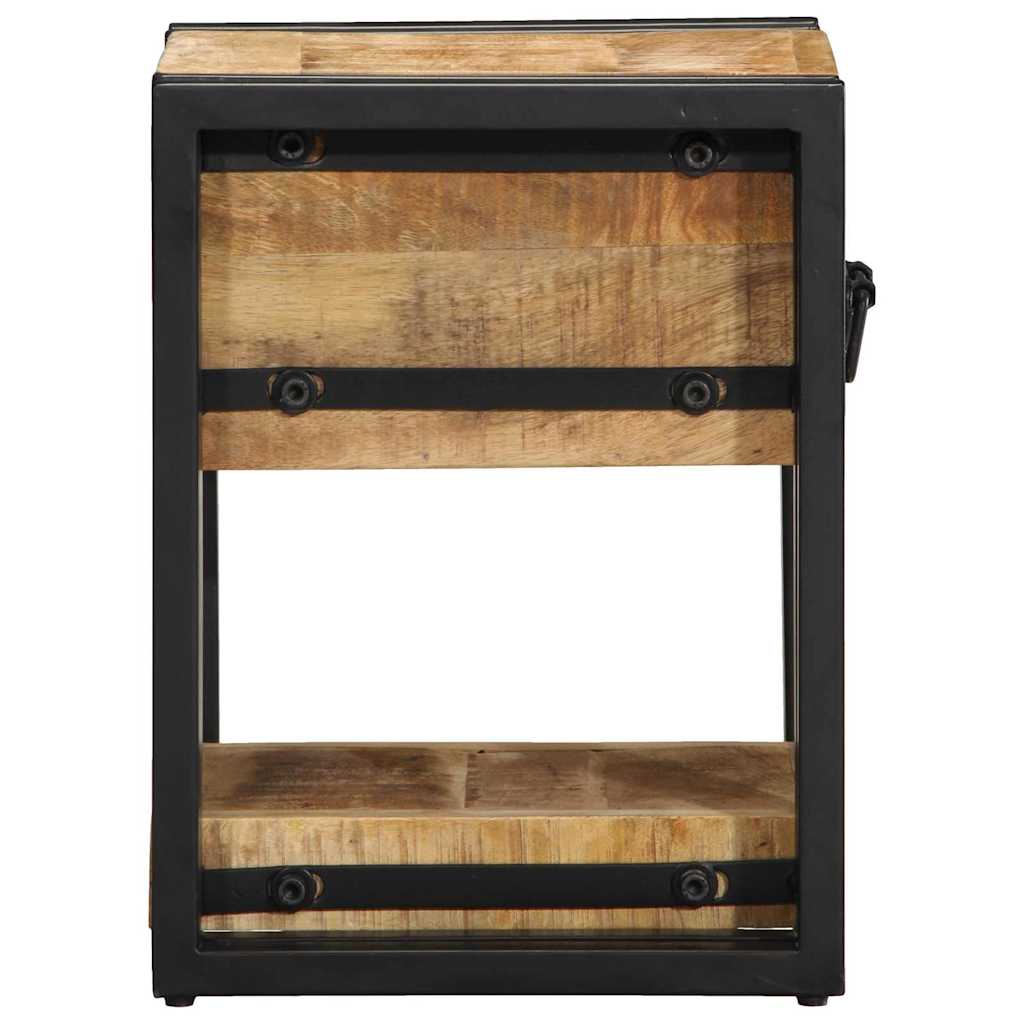 Bedside Cabinet Brown 30 x 30 x 40 cm Solid Mango Wood