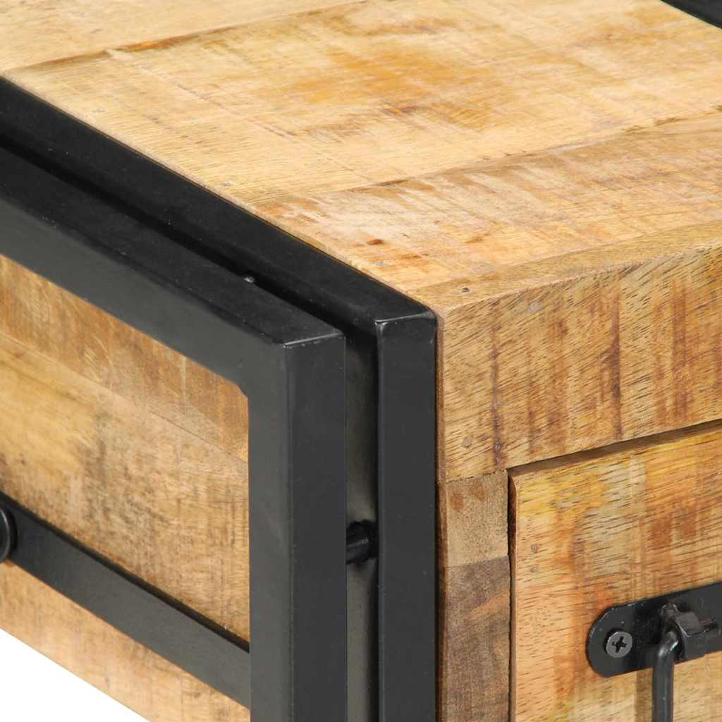 Bedside Cabinet 2 pcs Brown 30 x 30 x 40 cm Solid Mango Wood