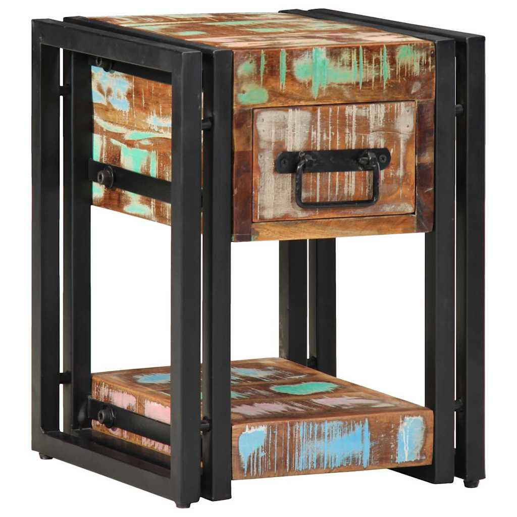 Bedside Cabinet 2 pcs 30 x 30 x 40 cm Solid Reclaim Wood