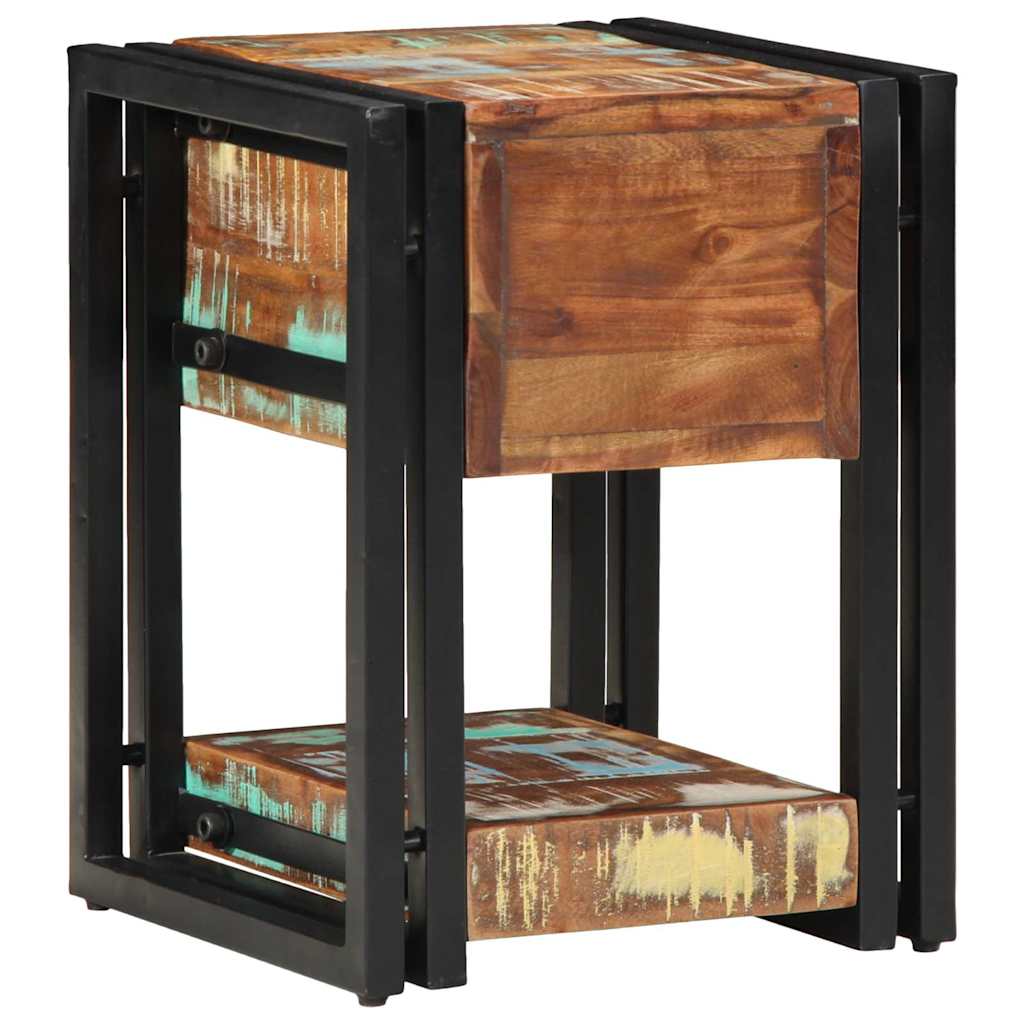 Bedside Cabinet 2 pcs 30 x 30 x 40 cm Solid Reclaim Wood