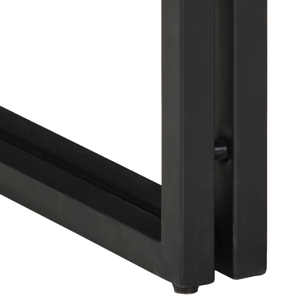 End Table Brown and Black 30 x 30 x 40 cm Solid Mango Wood