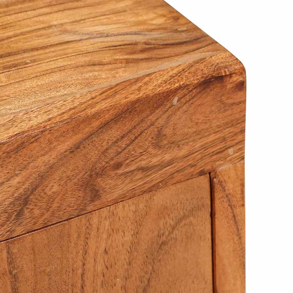 Bedside Table Brown 35 x 33 x 48 cm Solid Wood Acacia