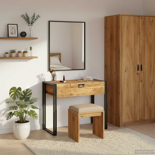 Bedroom Dressing Tables Brown 90 x 50 x 75 cm Solid Acacia wood