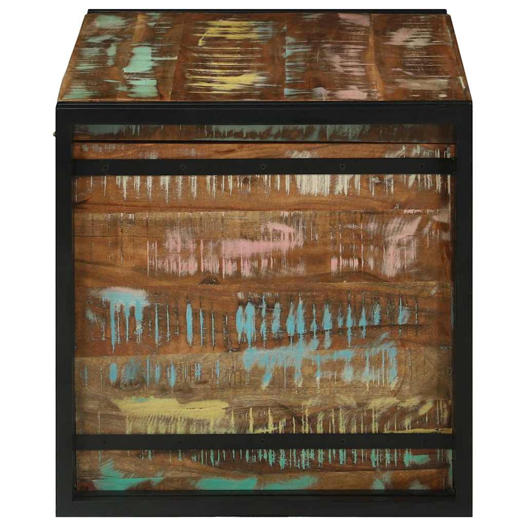 Storage Box Brown and Black 80 x 50 x 50 cm Reclaimed Wood