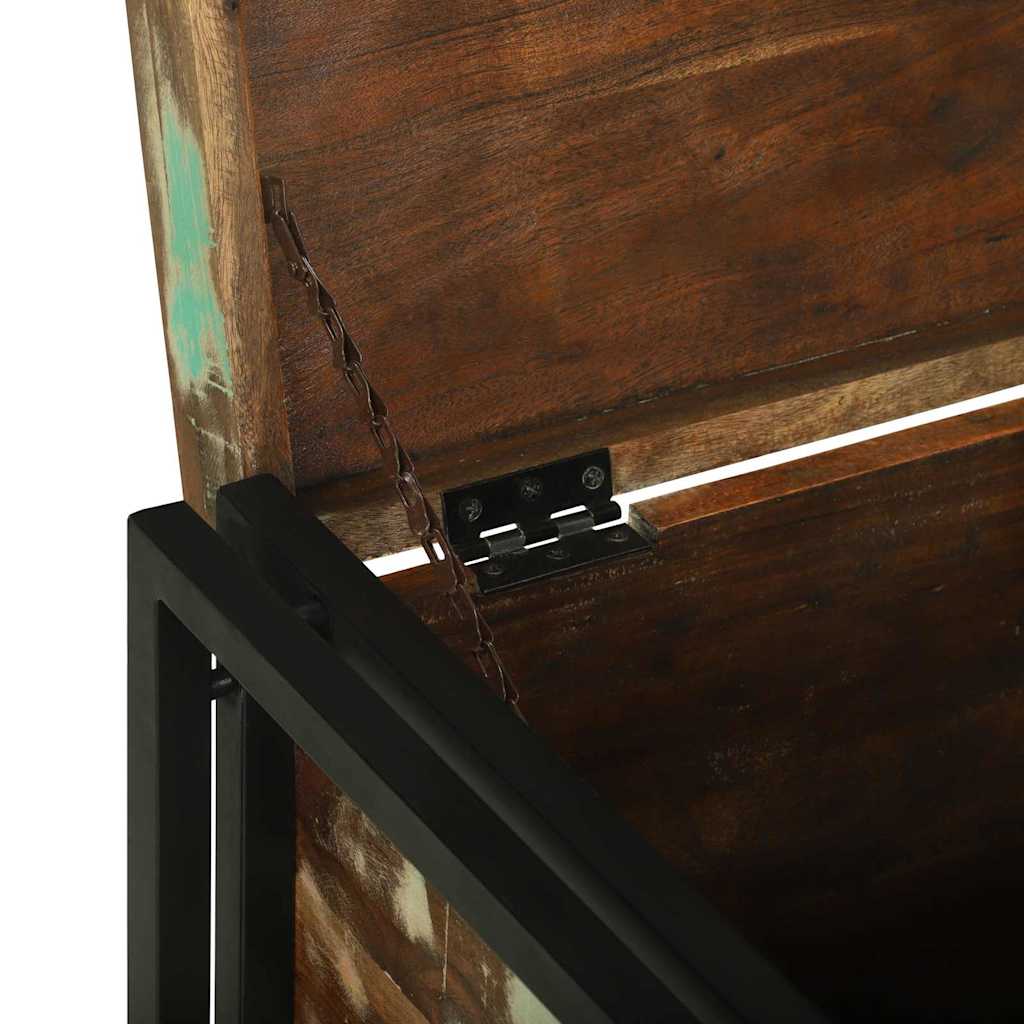 Storage Box Brown and Black 60 x 40 x 41 cm Reclaimed Wood