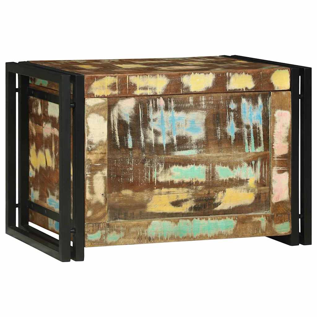 Storage Box Brown and Black 60 x 40 x 41 cm Reclaimed Wood