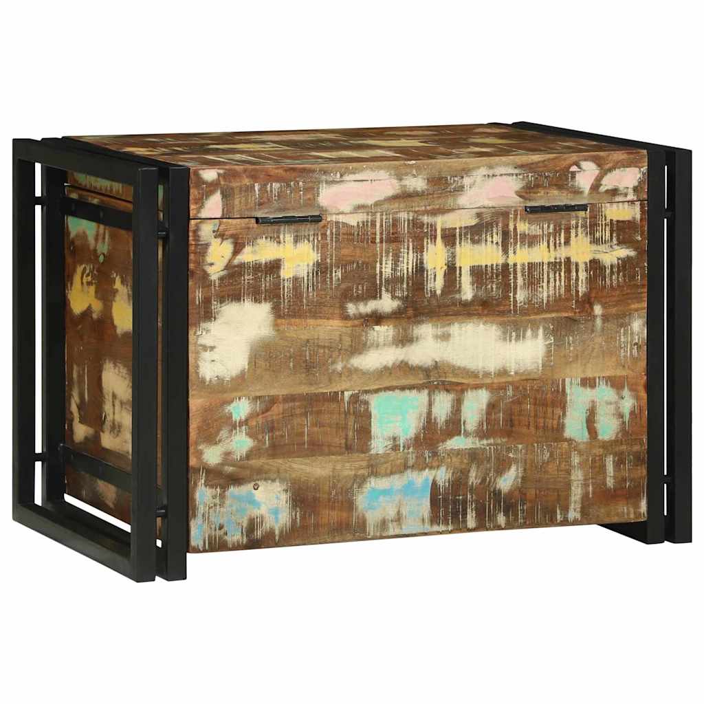 Storage Box Brown and Black 60 x 40 x 41 cm Reclaimed Wood