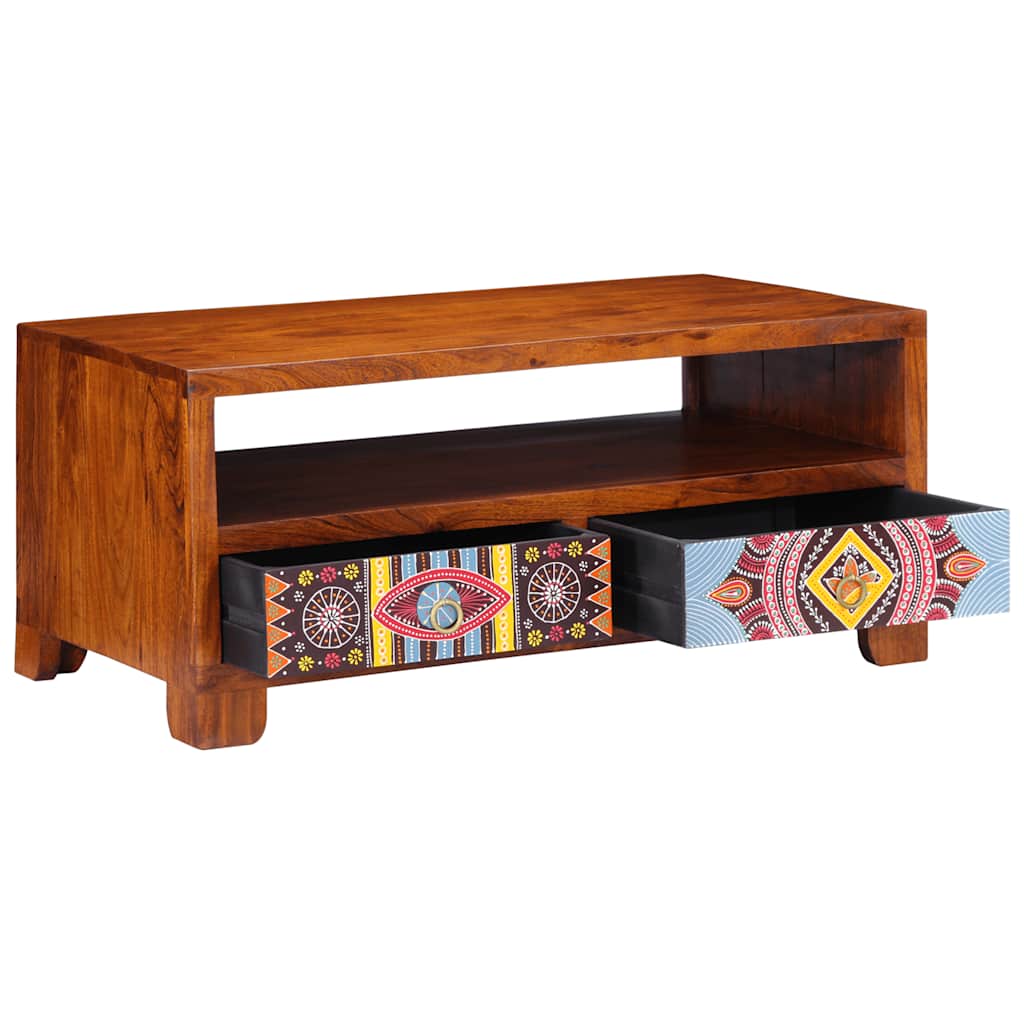 Coffee Table 90x50x40 cm Solid Wood Acacia