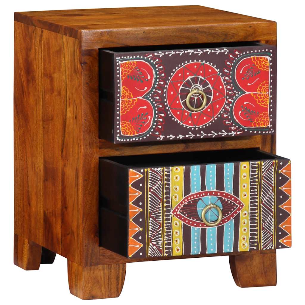 Bedside Cabinet 35x35x45 cm Solid Wood Acacia