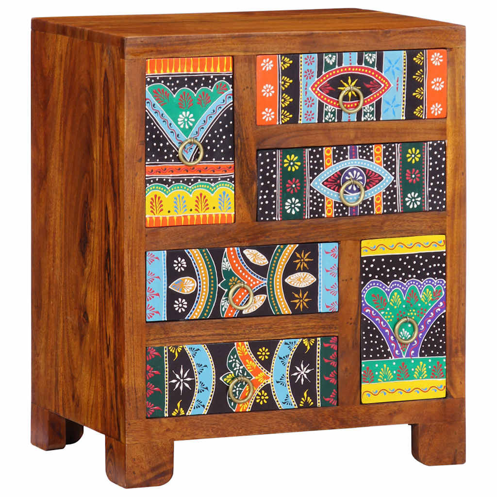 Sideboard Multicolour 50x35x60 Solid Wood Acacia