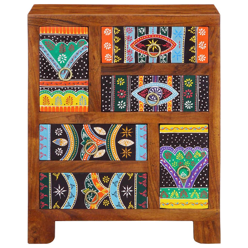Sideboard Multicolour 50x35x60 Solid Wood Acacia