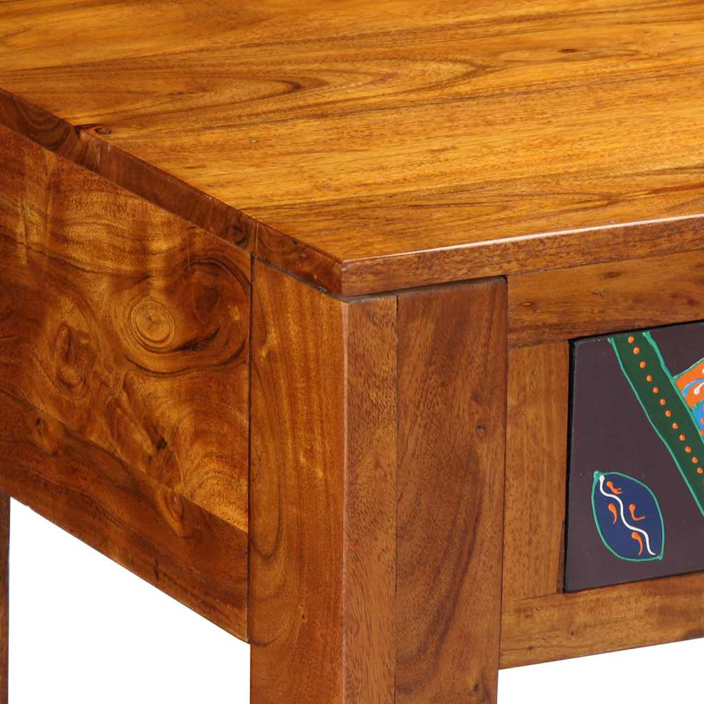 Writing Desk with Drawer with Storage Brown 110 x 50 x 73 cm