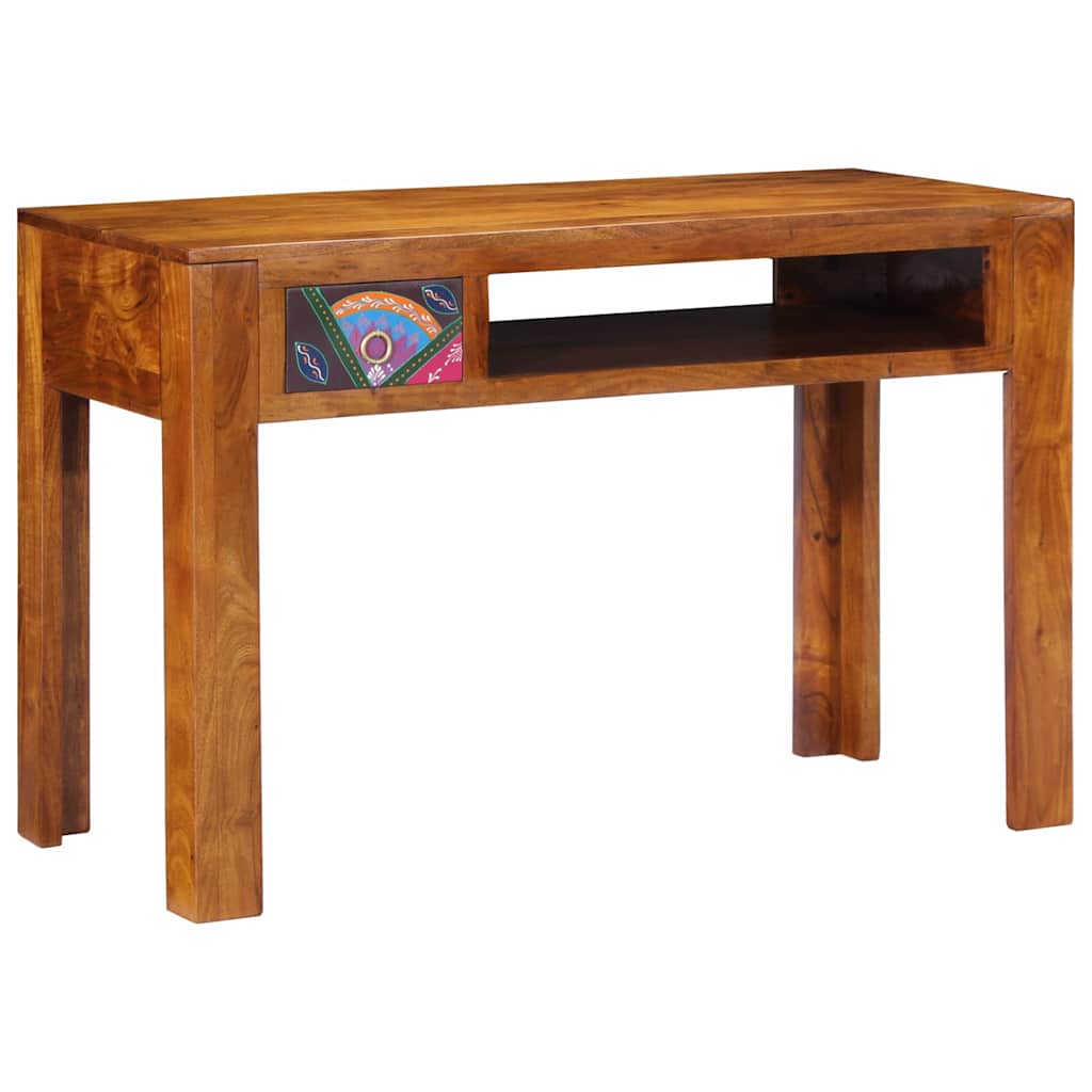 Writing Desk with Drawer with Storage Brown 110 x 50 x 73 cm