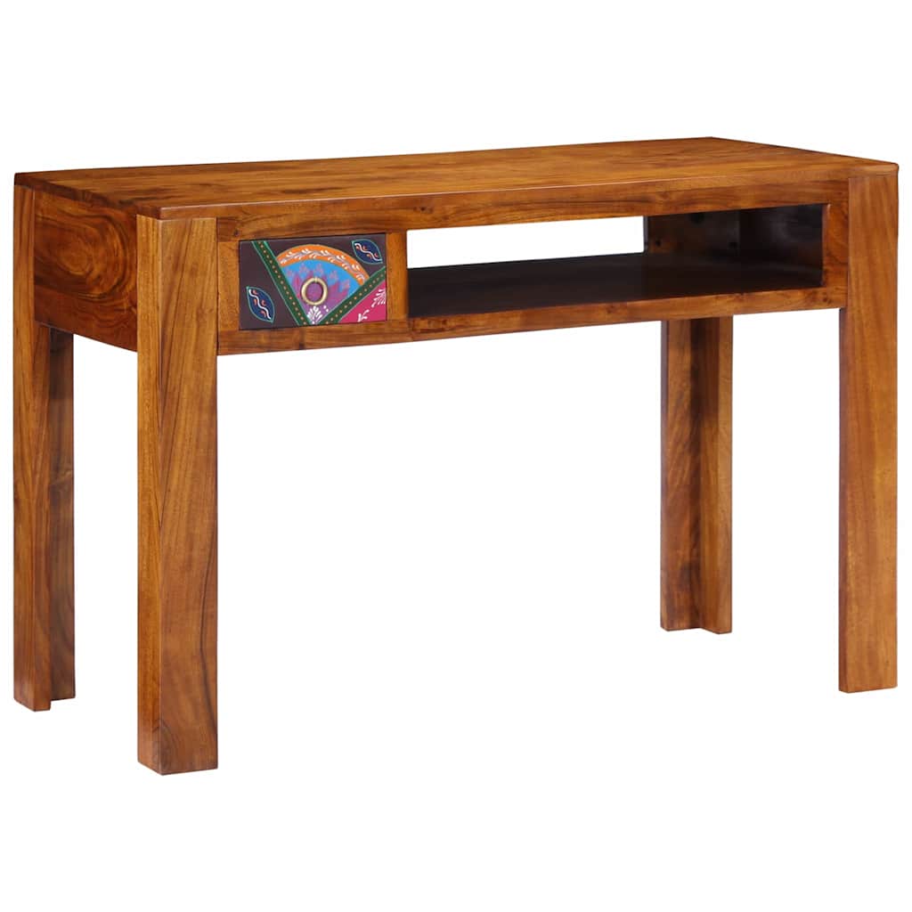 Writing Desk with Drawer with Storage Brown 110 x 50 x 73 cm