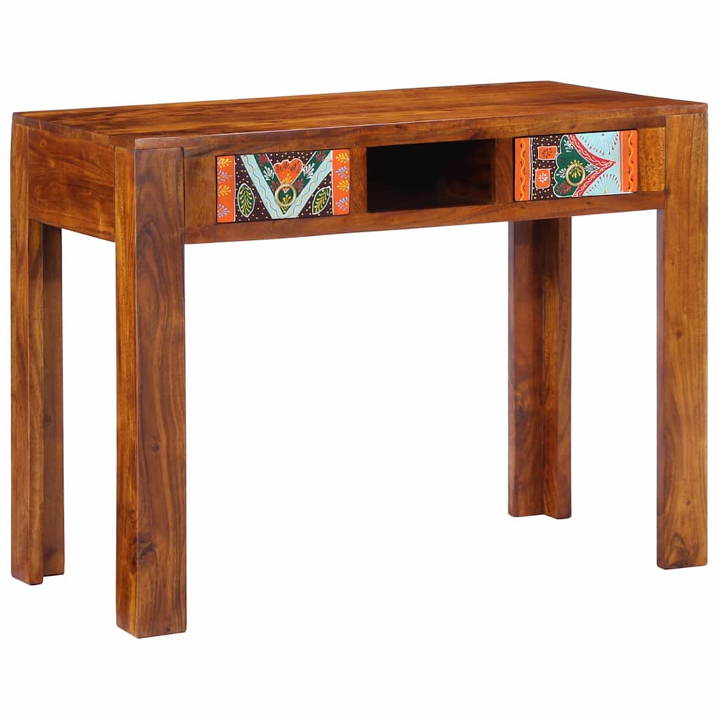 Writing Desk with Drawer with Storage Brown 100 x 50 x 75 cm