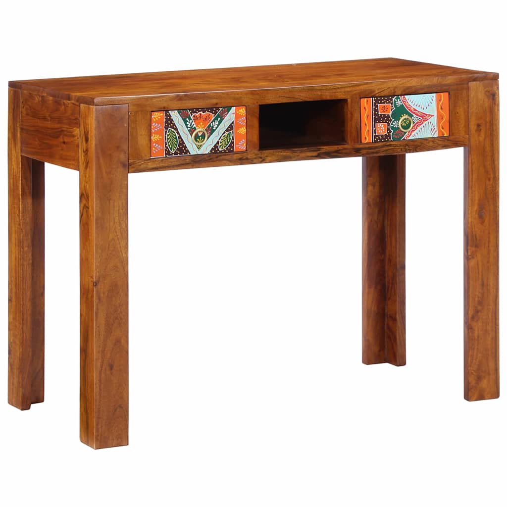 Writing Desk with Drawer with Storage Brown 100 x 50 x 75 cm