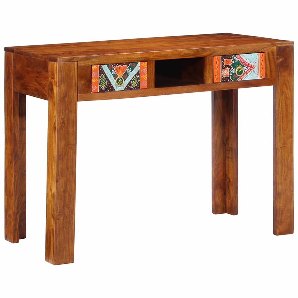 Writing Desk with Drawer with Storage Brown 100 x 50 x 75 cm