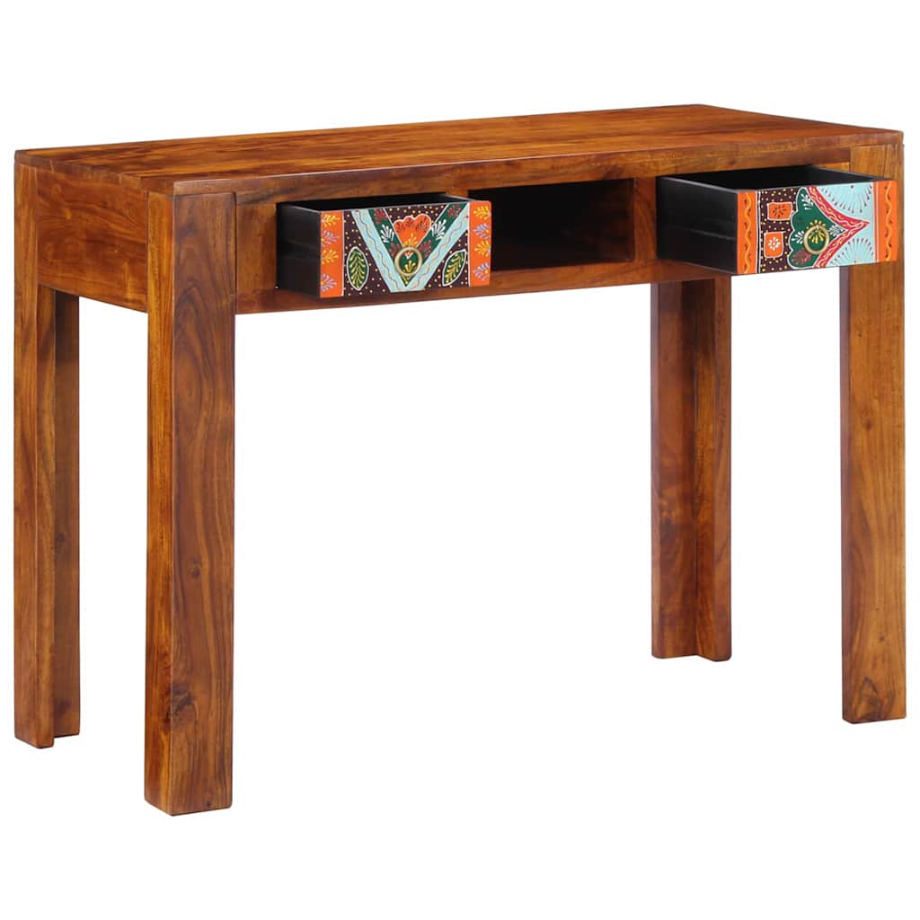 Writing Desk with Drawer with Storage Brown 100 x 50 x 75 cm