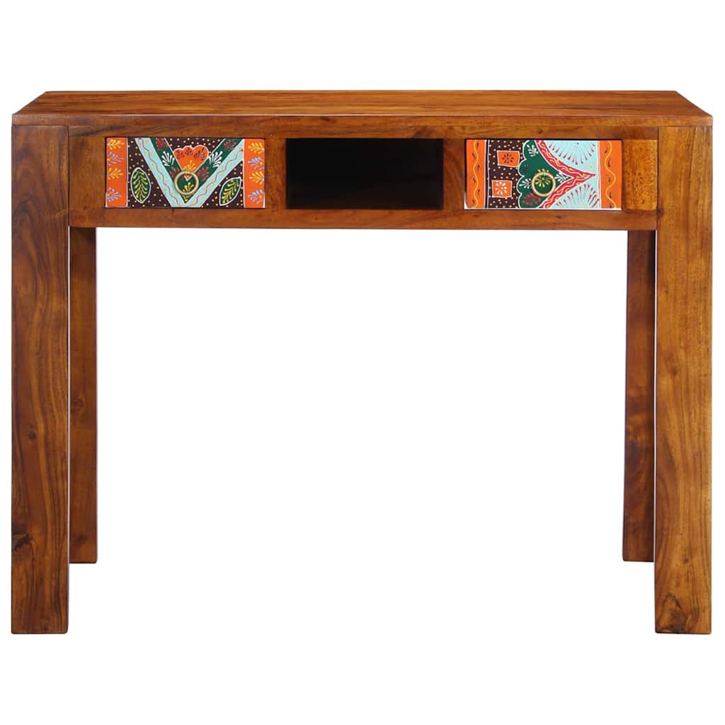Writing Desk with Drawer with Storage Brown 100 x 50 x 75 cm