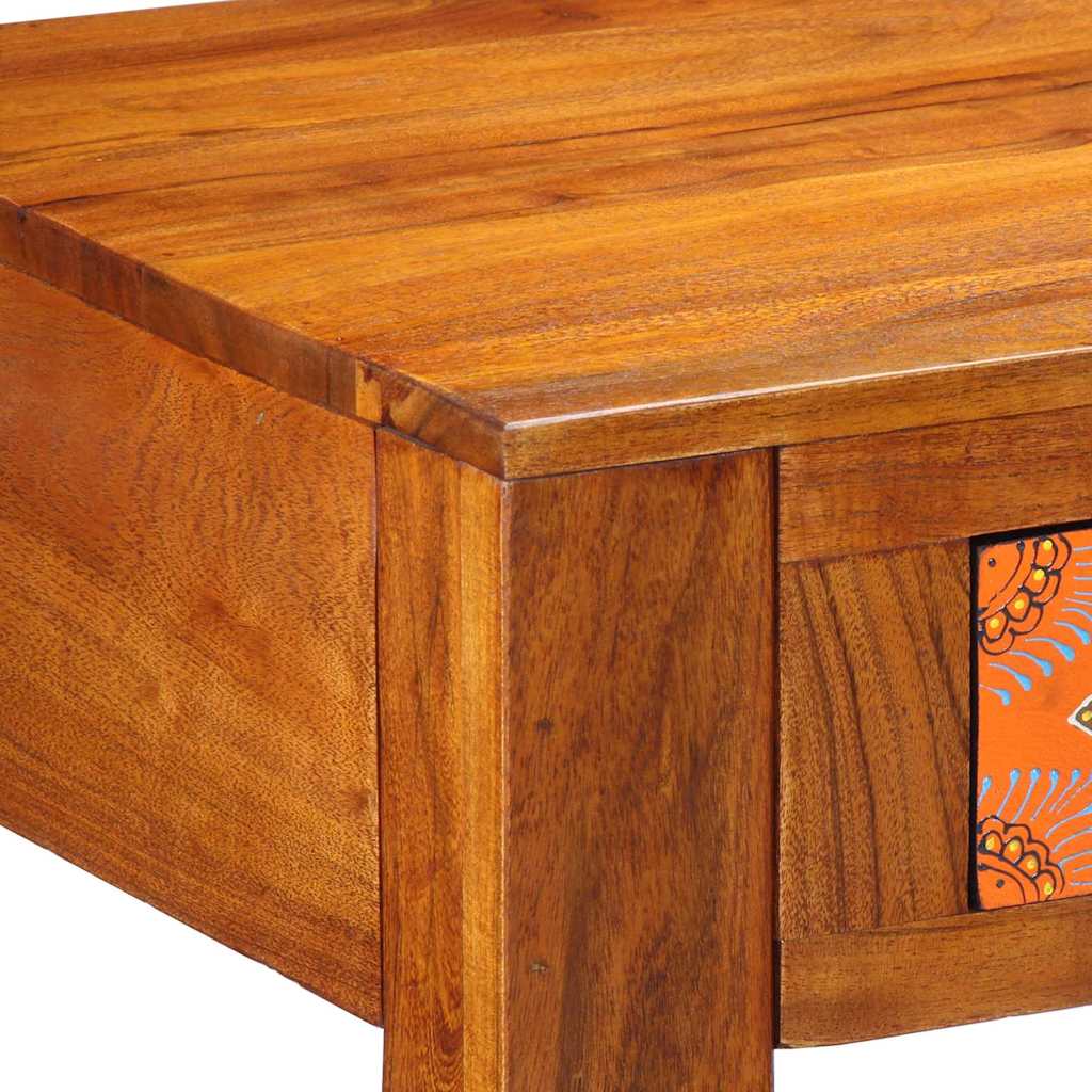 Writing Desk with Drawer with Storage Brown 100 x 50 x 75 cm