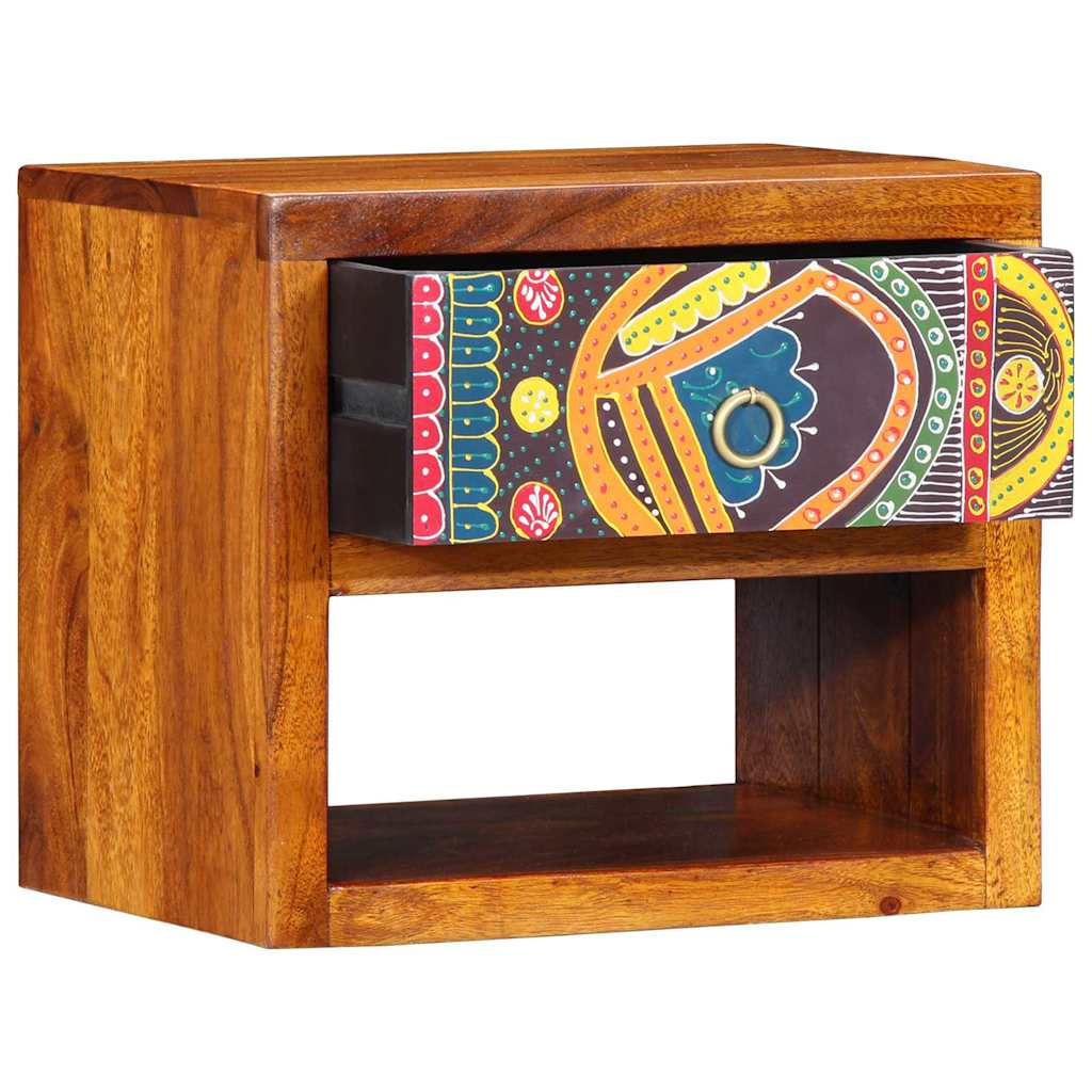 Bedside Cabinet Brown 40 x 35 x 35 cm Solid Acacia Wood