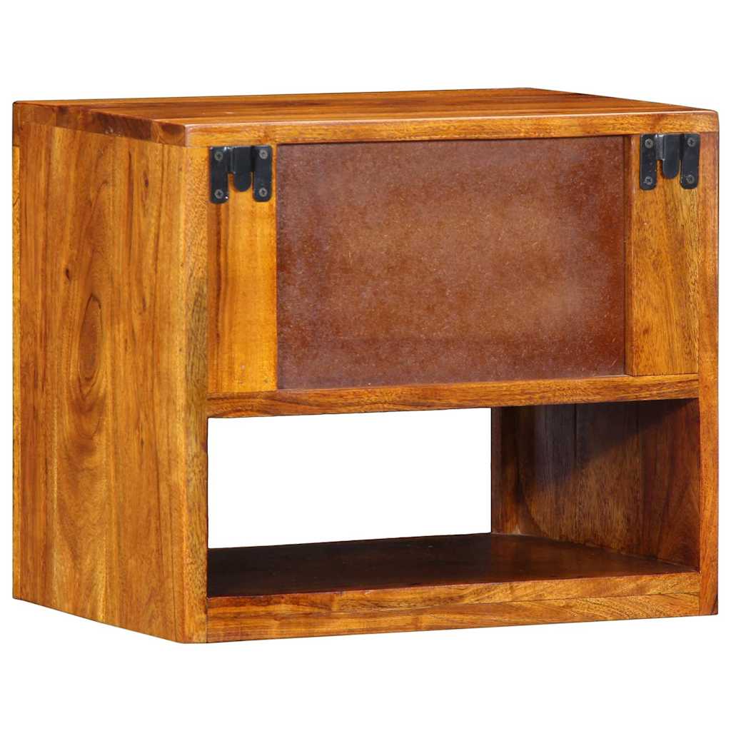 Bedside Cabinet Brown 40 x 35 x 35 cm Solid Acacia Wood
