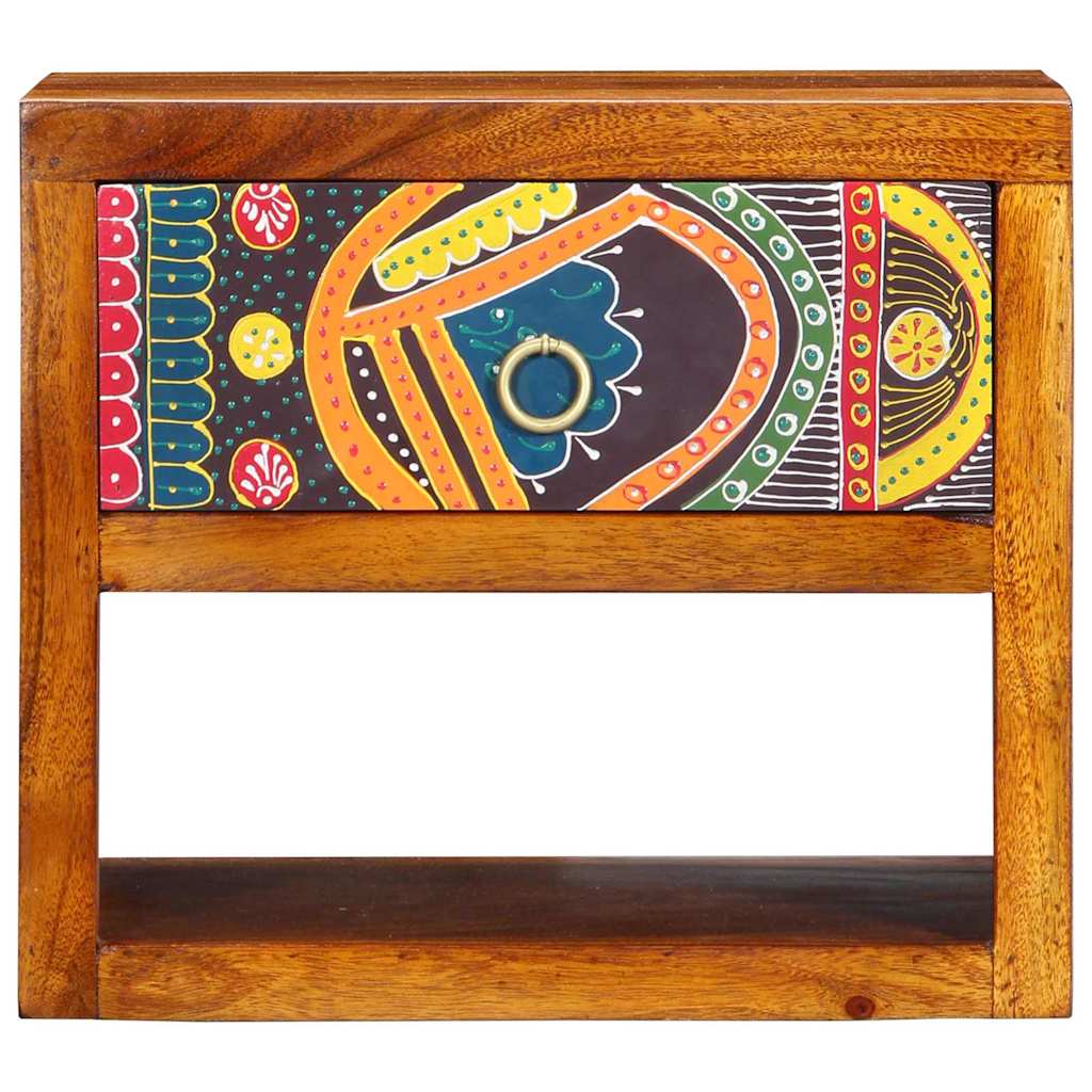 Bedside Cabinet Brown 40 x 35 x 35 cm Solid Acacia Wood