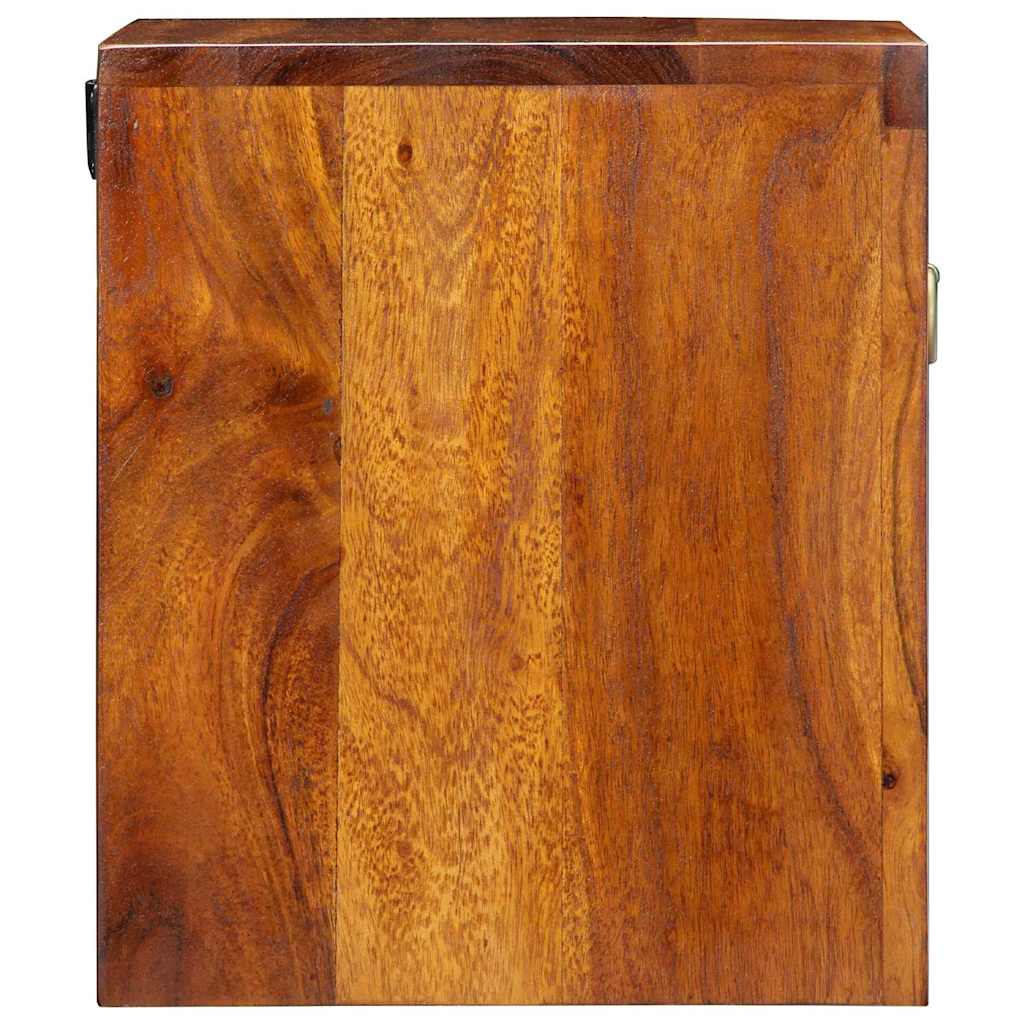 Bedside Cabinet Brown 40 x 35 x 35 cm Solid Acacia Wood