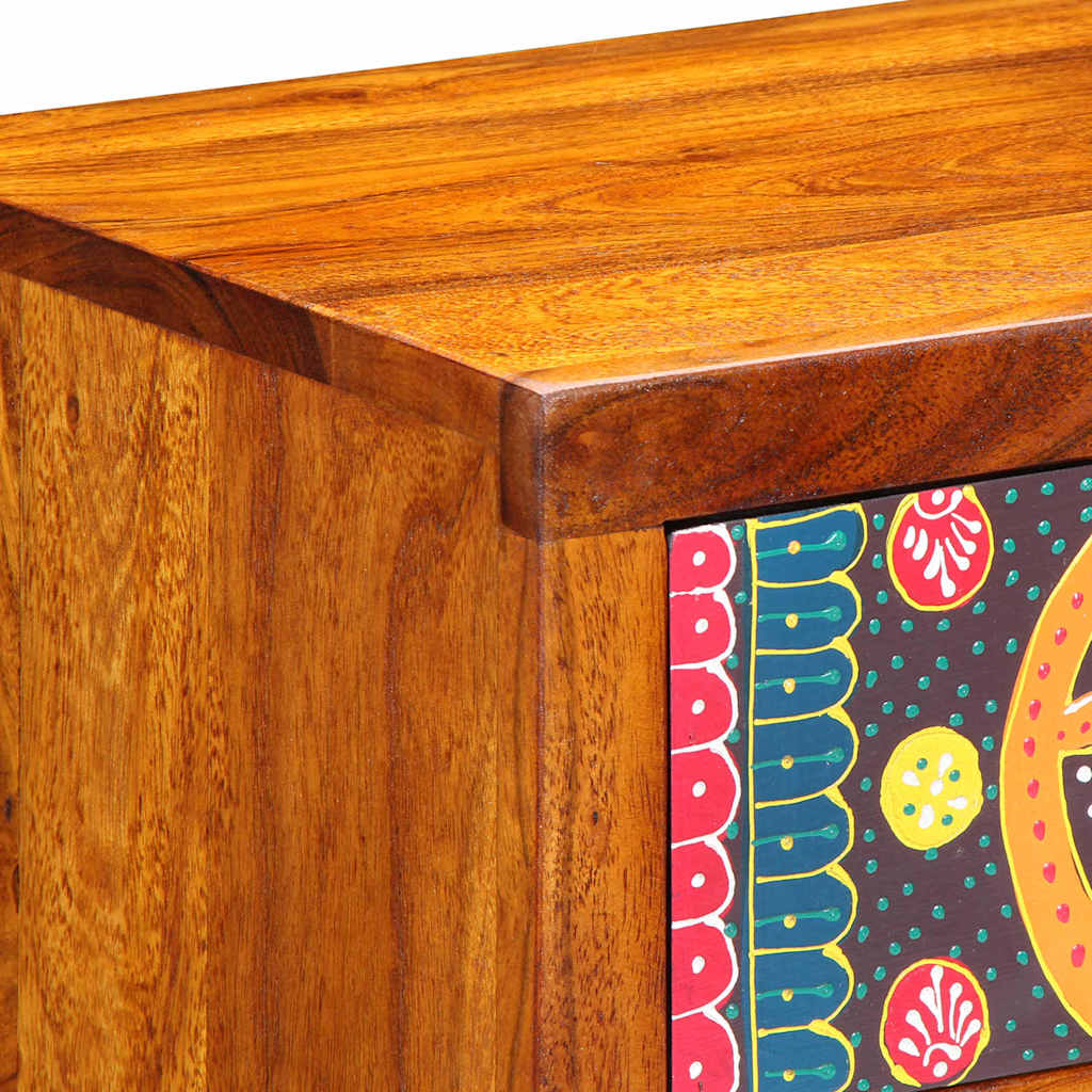 Bedside Cabinet 2 pcs Brown 40 x 35 x 35 cm Solid Acacia Wood