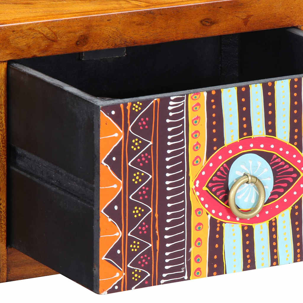 Bedside Cabinet with Drawer 2 pcs Brown 35 x 30 x 22 cm
