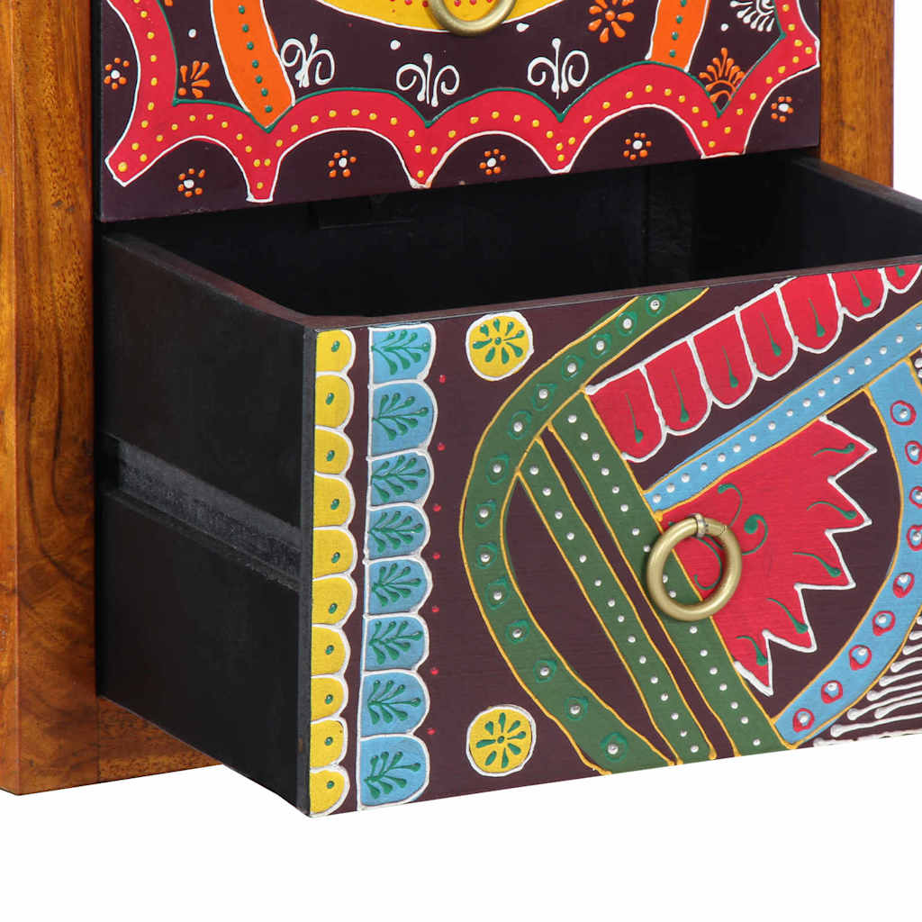 Bedside Cabinet Brown 35 x 30 x 40 cm Solid Acacia Wood